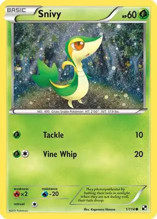 Snivy (Cosmos Holo) 001/114 - Miscellaneous Cards & Products Holofoil