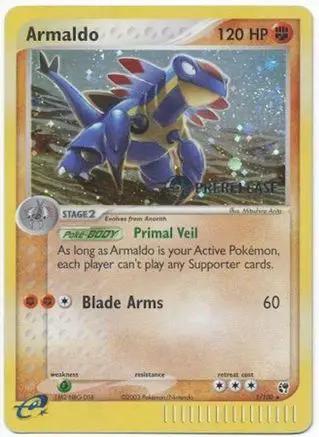 Armaldo (Prerelease) 001/100 - Miscellaneous Cards & Products Holofoil