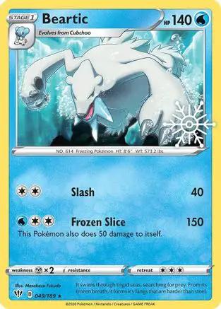 Beartic (Holiday Calendar) 049/189 - Miscellaneous Cards & Products Holofoil