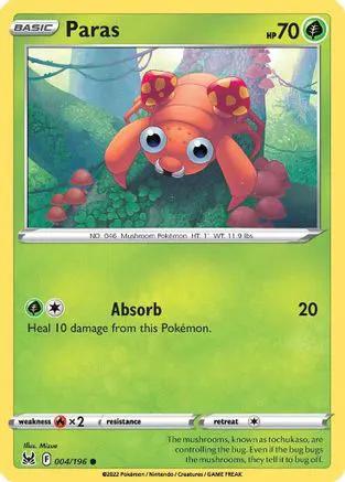 Paras 004/196 - SWSH11 Lost Origin