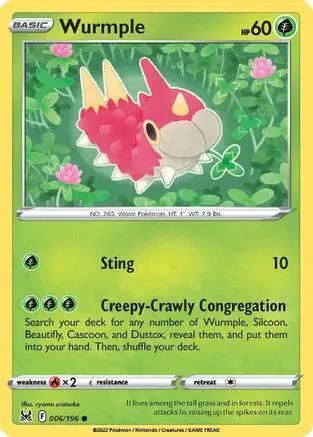 Wurmple 006/196 - SWSH11 Lost Origin