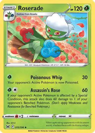 Roserade 015/196 - SWSH11 Lost Origin Reverse Holofoil