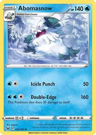 Abomasnow 043/196 - SWSH11 Lost Origin Reverse Holofoil