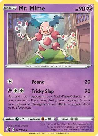 Mr. Mime 067/196 - SWSH11 Lost Origin Reverse Holofoil
