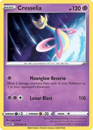 Cresselia 074/196 - SWSH11 Lost Origin Reverse Holofoil