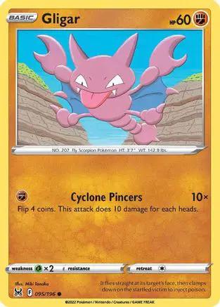 Gligar 095/196 - SWSH11 Lost Origin Reverse Holofoil