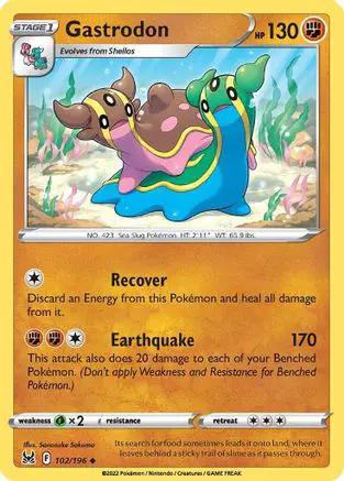 Gastrodon 102/196 - SWSH11 Lost Origin Reverse Holofoil