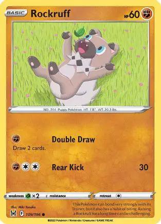 Rockruff 109/196 - SWSH11 Lost Origin Reverse Holofoil
