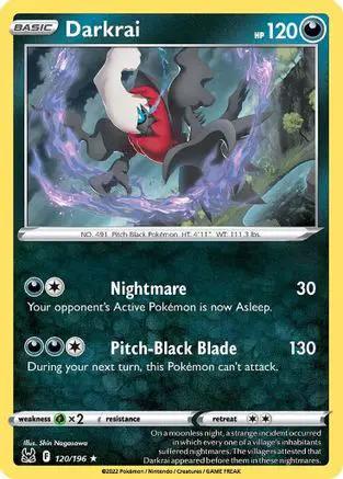Darkrai 120/196 - SWSH11 Lost Origin Reverse Holofoil