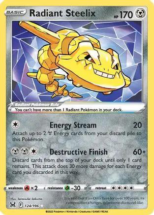 Radiant Steelix 124/196 - SWSH11 Lost Origin Holofoil