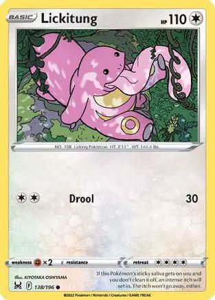 Lickitung 138/196 - SWSH11 Lost Origin Reverse Holofoil