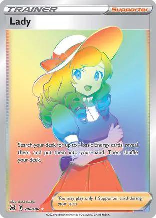 Lady (Secret) 208/196 - SWSH11 Lost Origin Holofoil
