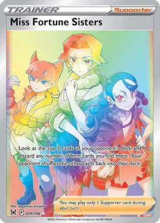 Miss Fortune Sisters (Secret) 209/196 - SWSH11 Lost Origin Holofoil