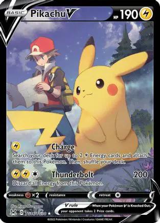 Pikachu V TG16/TG30 - SWSH11 Lost Origin Trainer Gallery Holofoil