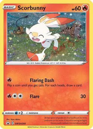 Scorbunny (Cosmos Holo) SWSH244/307 - SWSH Sword & Shield Promo Cards Holofoil