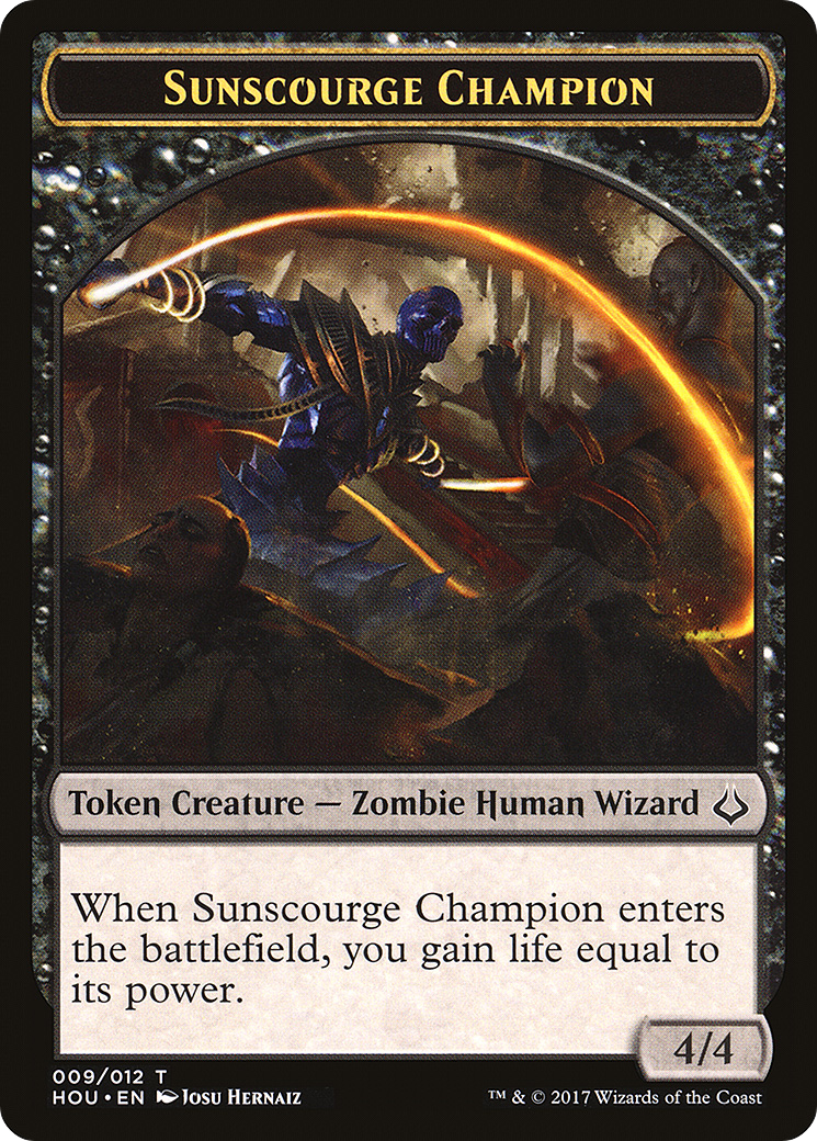 Sunscourge Champion (HOU-009) - Hour of Devastation Tokens