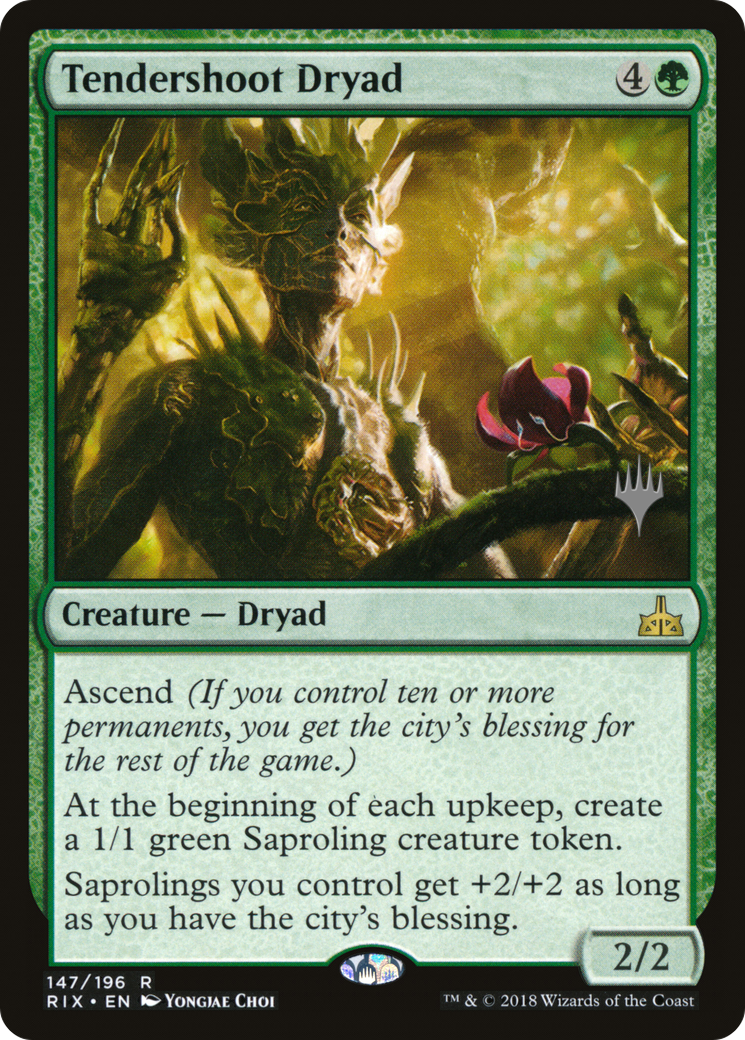 Tendershoot Dryad (PPM20-147P) - Rivals of Ixalan Promos Foil