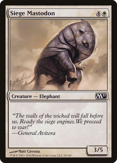 Siege Mastodon (M11-029) - Magic 2011