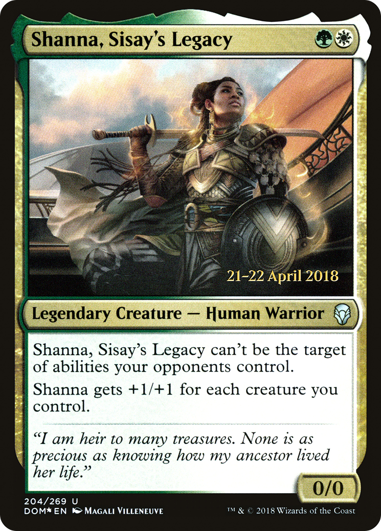 Shanna, Sisay's Legacy (PRE-204S) - Dominaria Promos Foil
