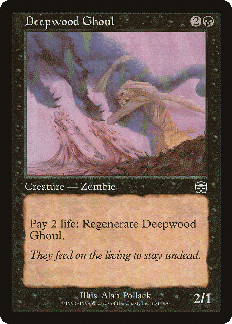 Deepwood Ghoul (MMQ-131) - Mercadian Masques Foil