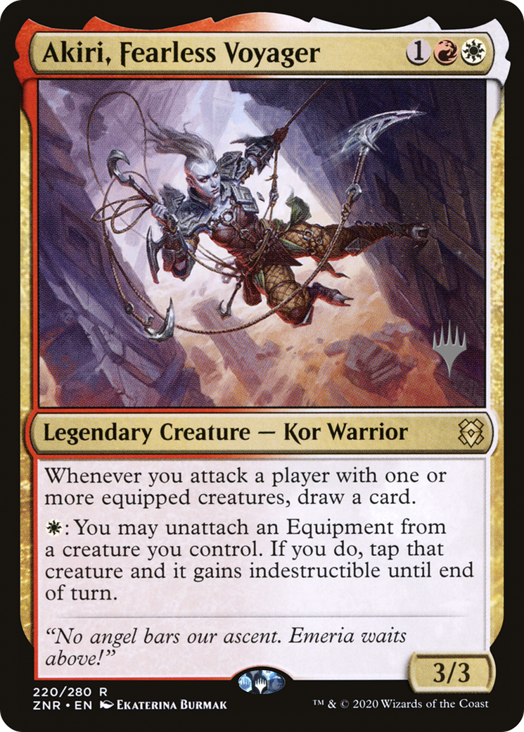 Akiri, Fearless Voyager (PPZNR-220) - Zendikar Rising Promos Foil