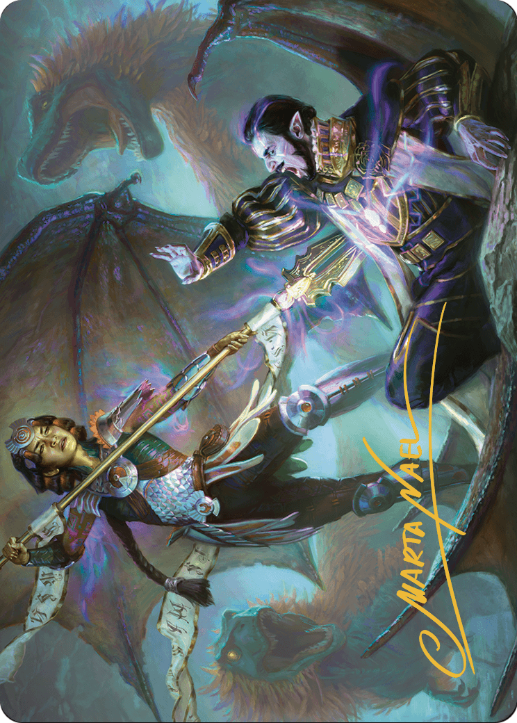 Huatli's Final Strike // Huatli's Final Strike (ALCI-028) - The Lost Caverns of Ixalan Art Series (Borderless) Foil