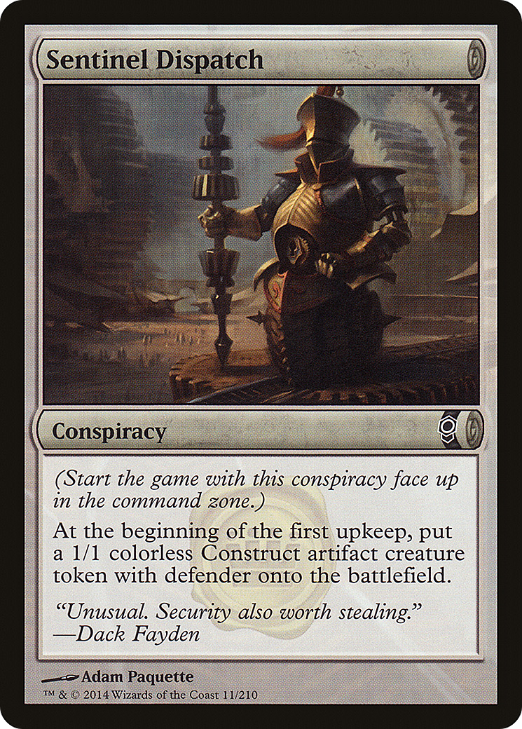 Sentinel Dispatch (CNS-011) - Conspiracy