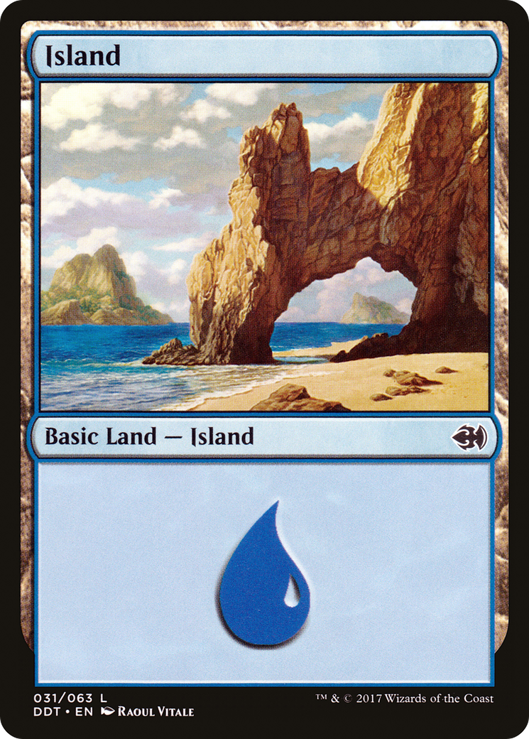 Island (DDT-031) - Duel Decks: Merfolk vs. Goblins