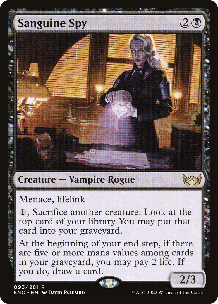 Sanguine Spy (SNC-093) - Streets of New Capenna Foil