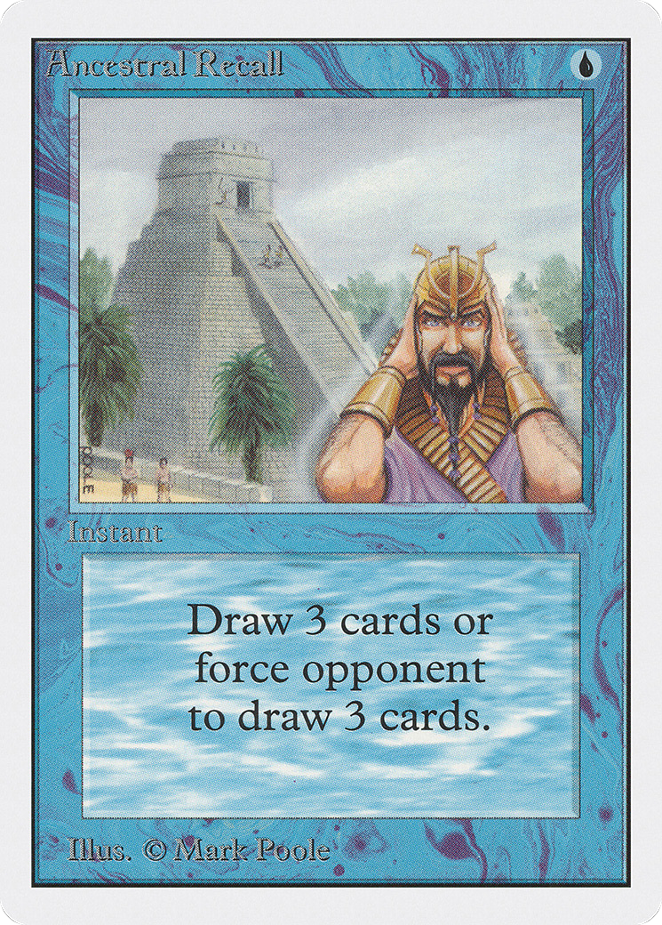Ancestral Recall (2ED-) - Unlimited Edition