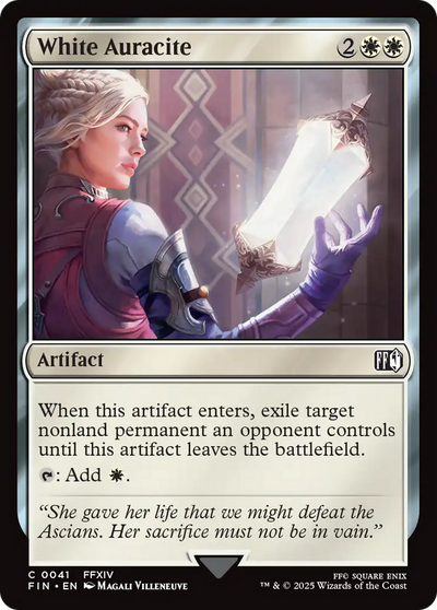 White Auracite (FIN-041) - FINAL FANTASY Foil