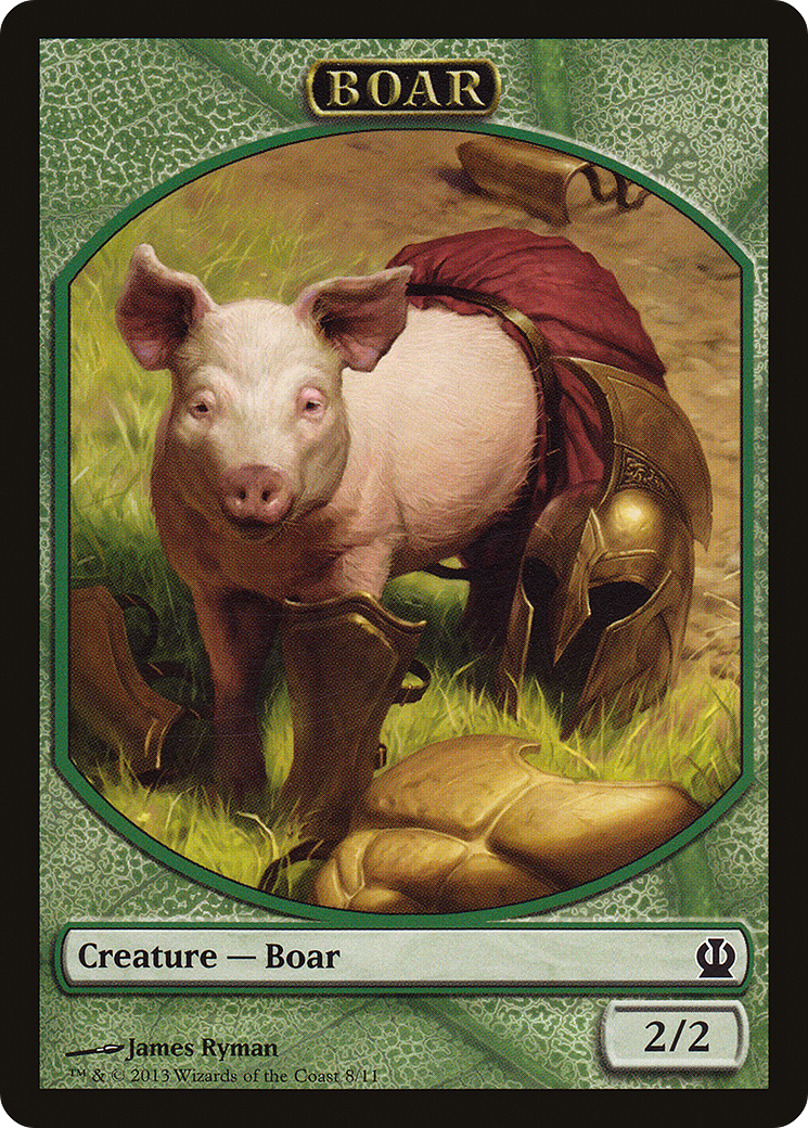 Boar (THS-008) - Theros Tokens