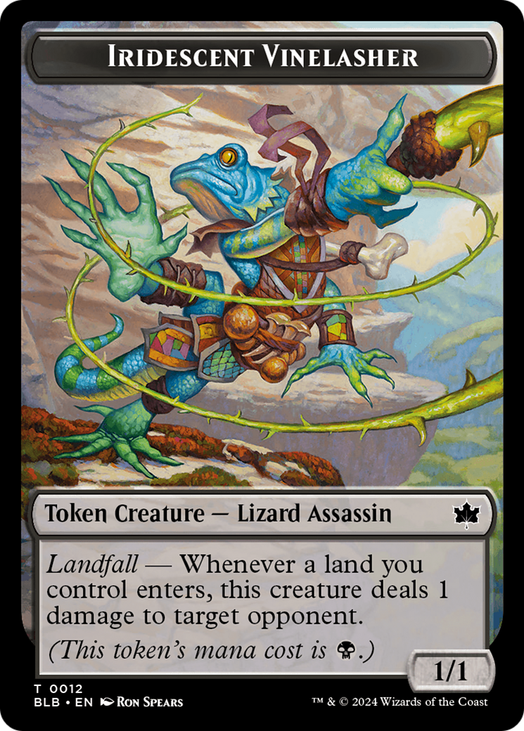 Iridescent Vinelasher (BLB-012) - Bloomburrow Tokens