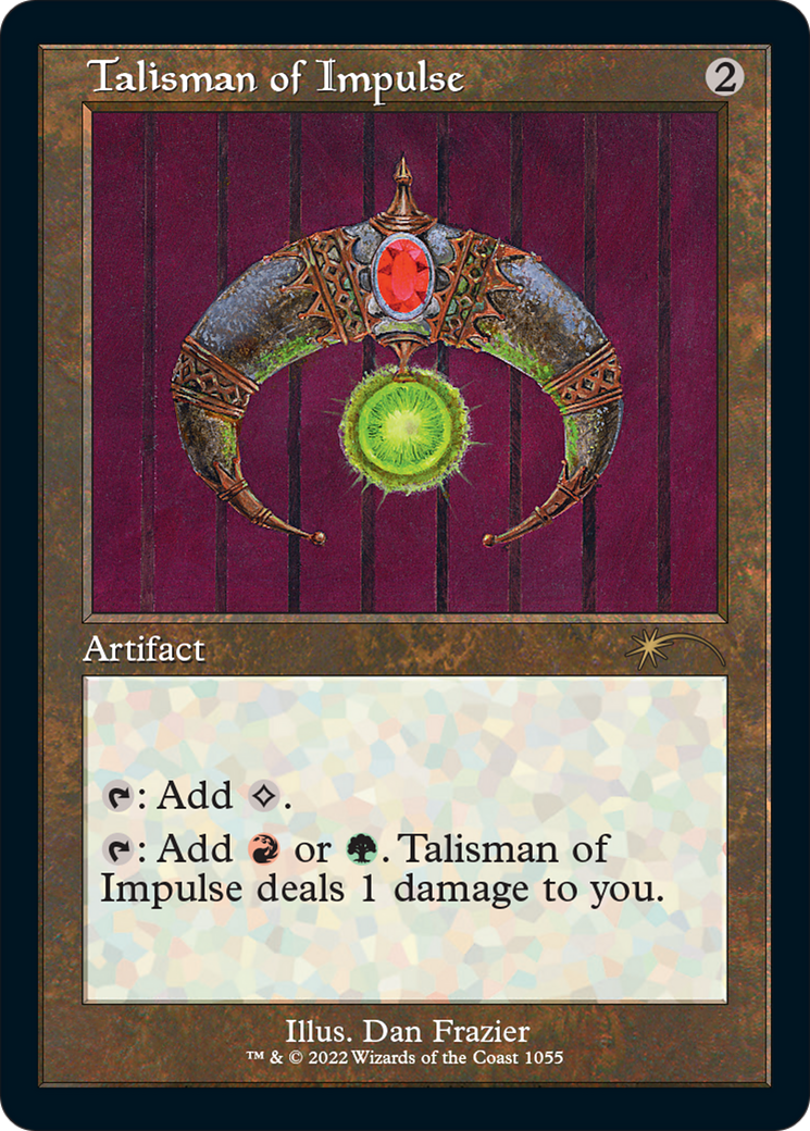 Talisman of Impulse (SLD-1055) - Secret Lair Drop Etched Foil