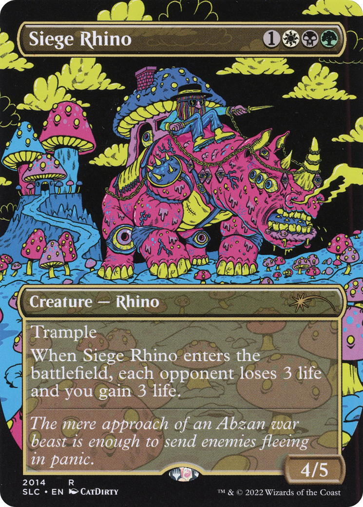 Siege Rhino (SLC-2014) - Secret Lair 30th Anniversary Countdown Kit (Borderless)