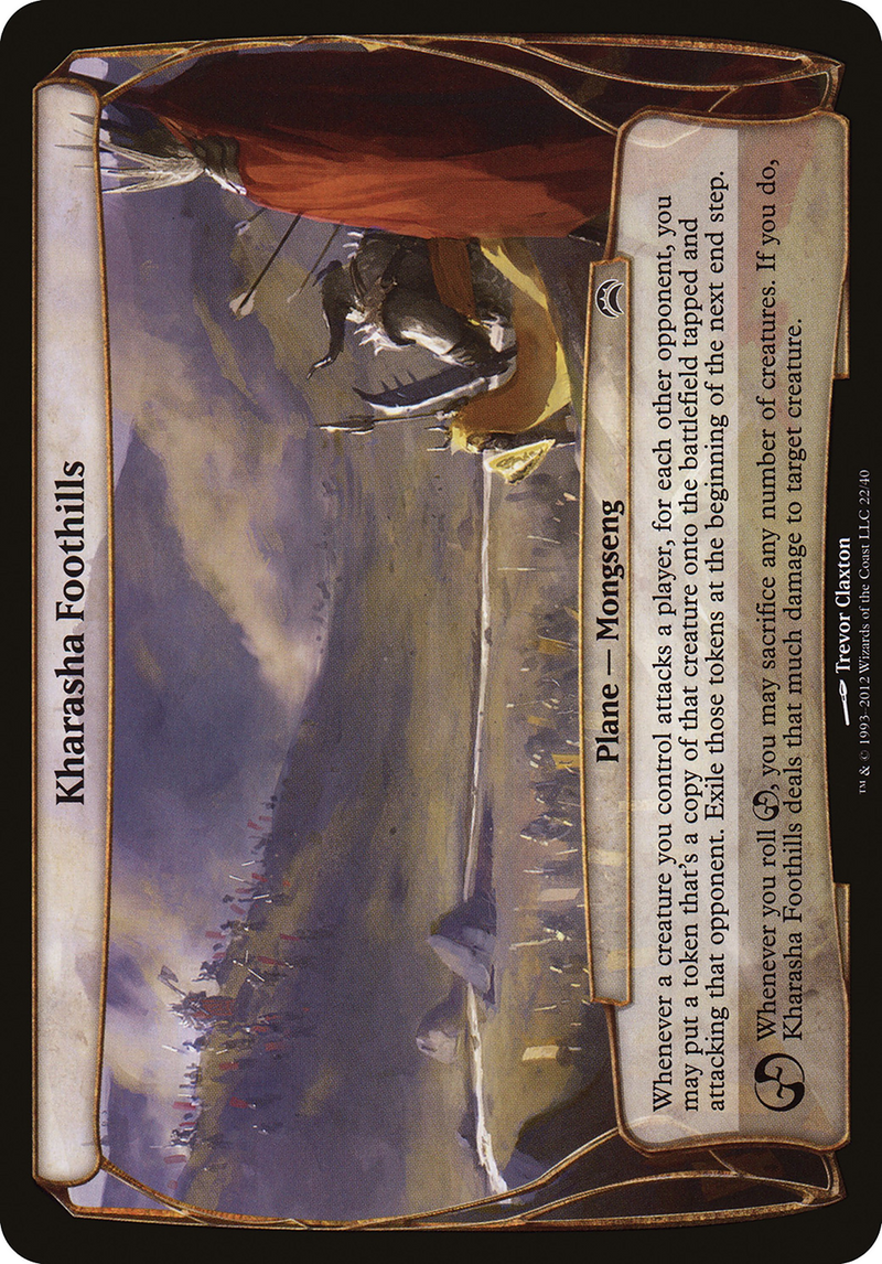Kharasha Foothills (OVER-022) - Planechase 2012 Planes