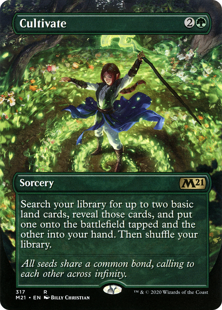Cultivate (M21-317) - Core Set 2021 (Borderless) Foil