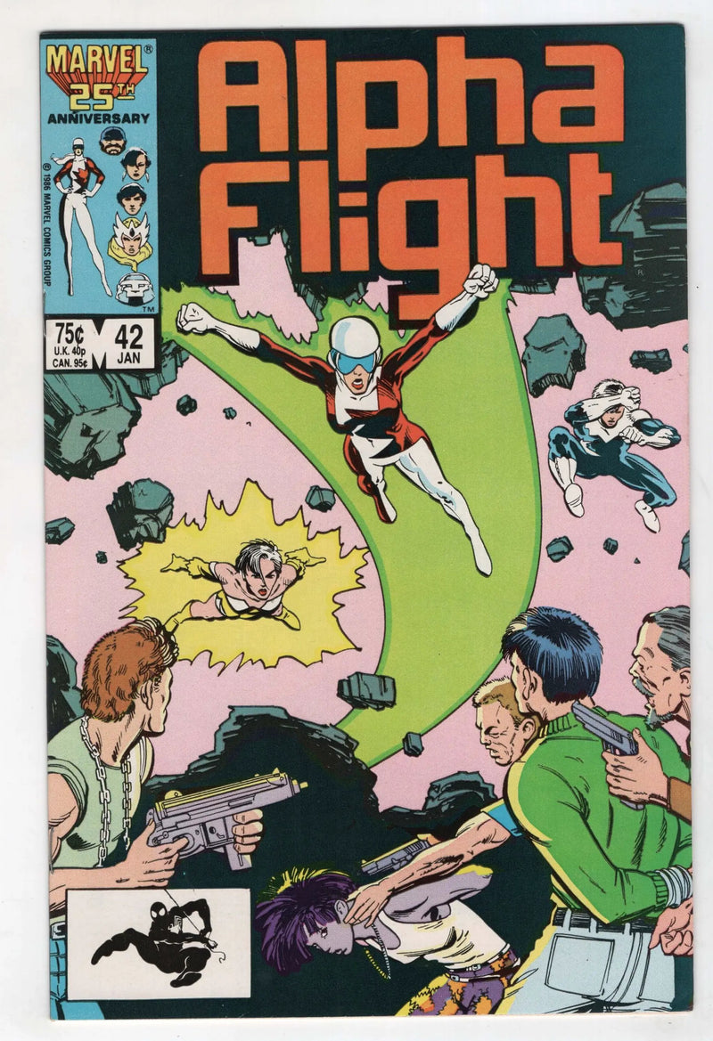 Alpha Flight 42 Marvel 1987 Purple Girl Bill Mantlo