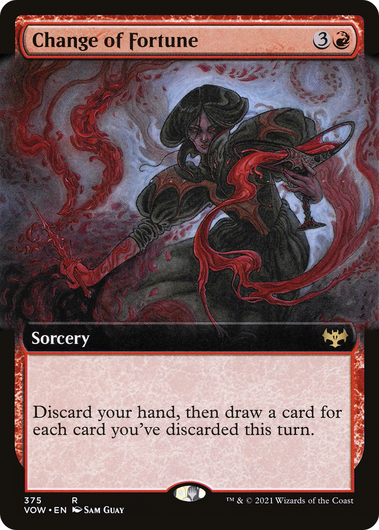 Change of Fortune (VOW-375) - Innistrad: Crimson Vow: (Extended Art) Foil