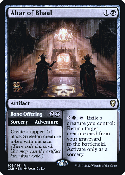 Altar of Bhaal // Bone Offering (PRE-109) - Battle for Baldur's Gate Promos Foil