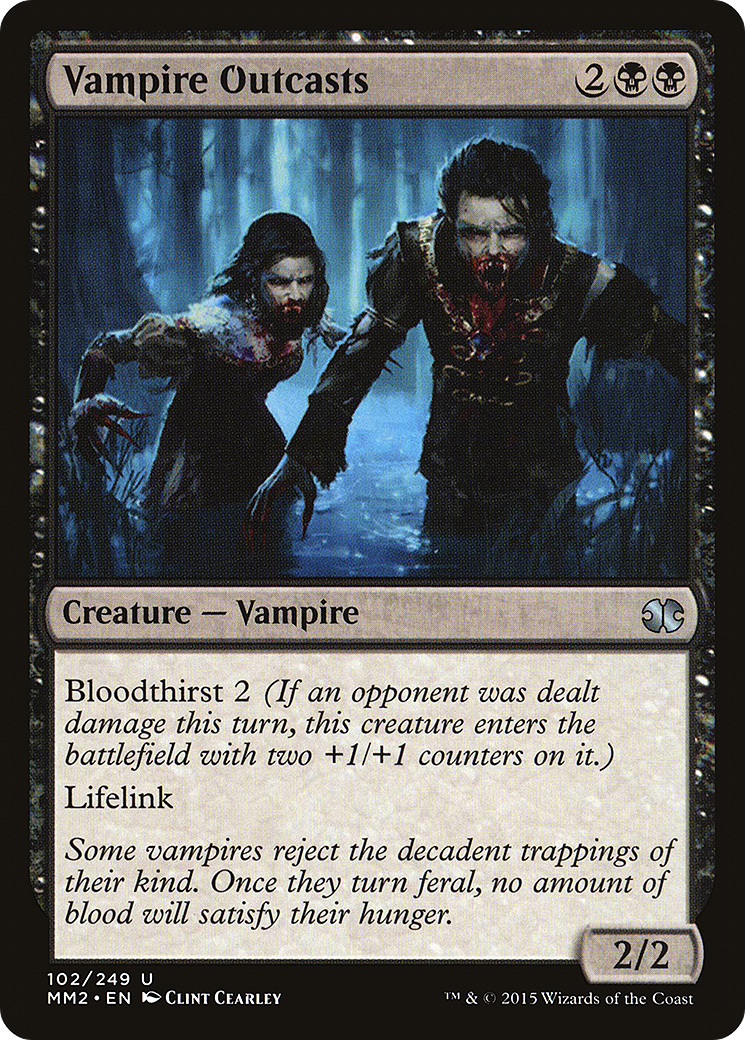 Vampire Outcasts (MM2-102) - Modern Masters 2015 Foil