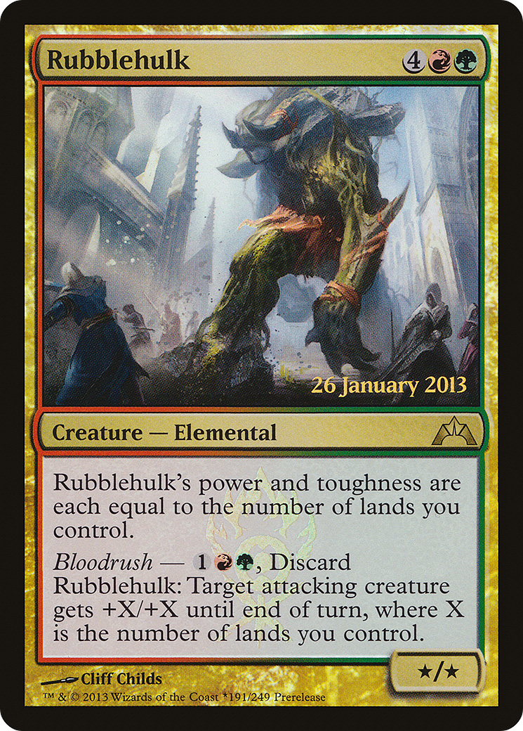 Rubblehulk (PRE-191★) - Gatecrash Promos Foil