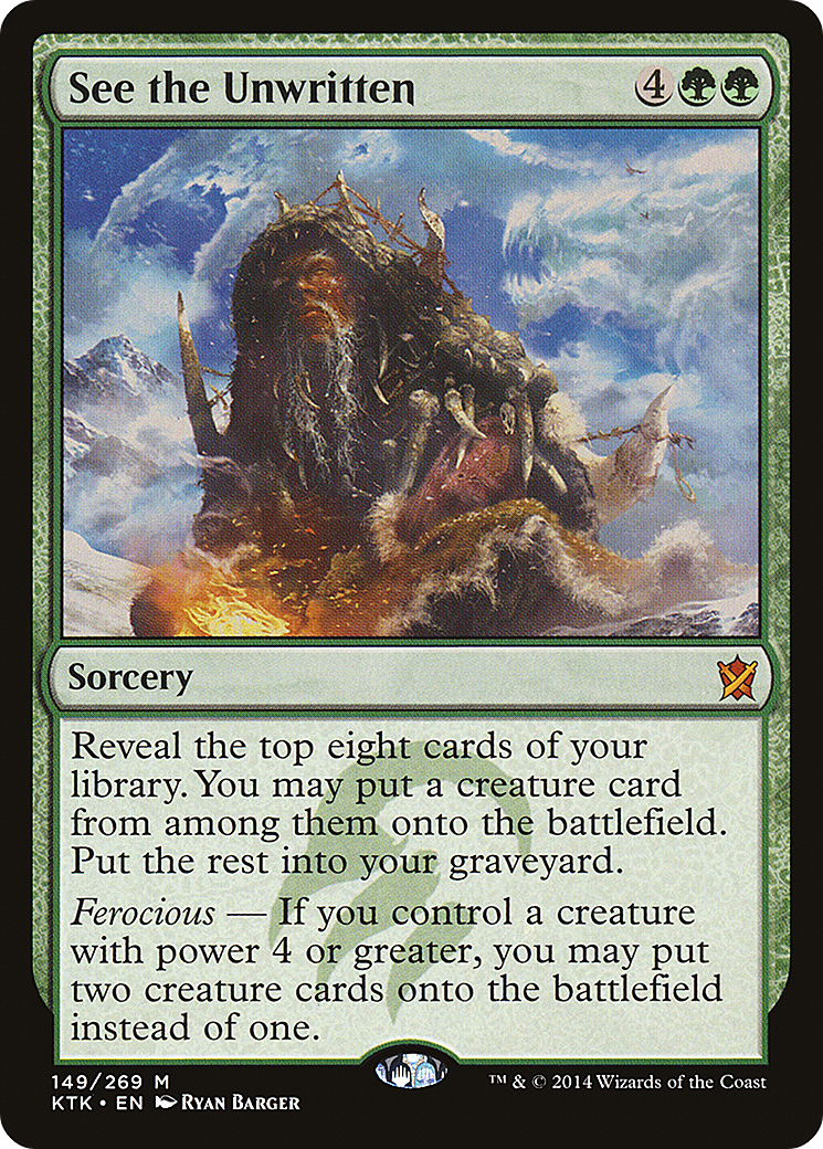 See the Unwritten (KTK-149) - Khans of Tarkir Foil