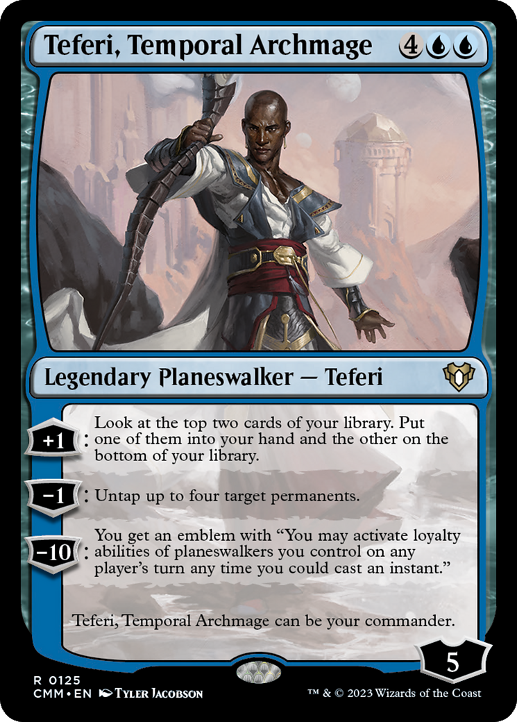 Teferi, Temporal Archmage (CMM-125) - Commander Masters Foil