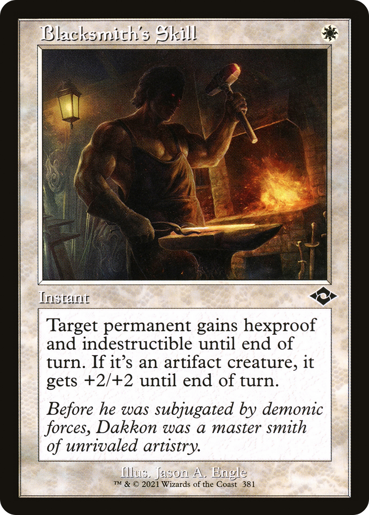 Blacksmith's Skill (Retro Frame) (MH2-381) - Modern Horizons 2 Foil
