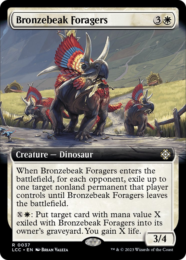 Bronzebeak Foragers (LCC-037) - The Lost Caverns of Ixalan Commander: (Extended Art)