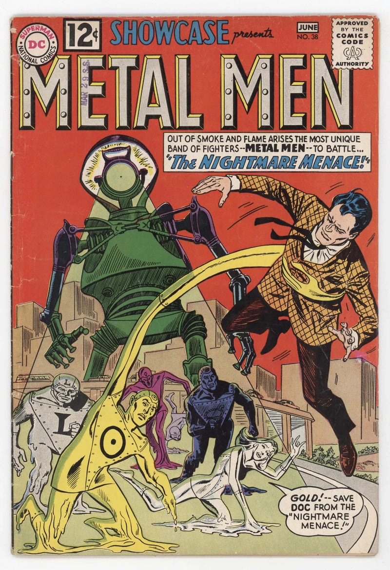 Showcase 38 DC 1962 VG FN Ross Andru 2nd Metal Men Nightmare Menace