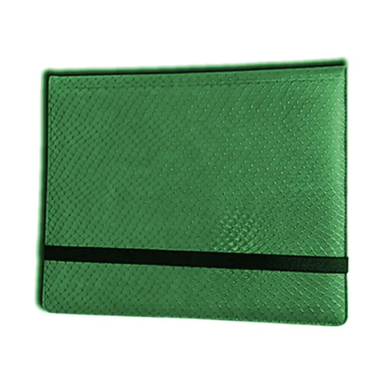 2X4 8 Pocket Dragon Hide Green Binder