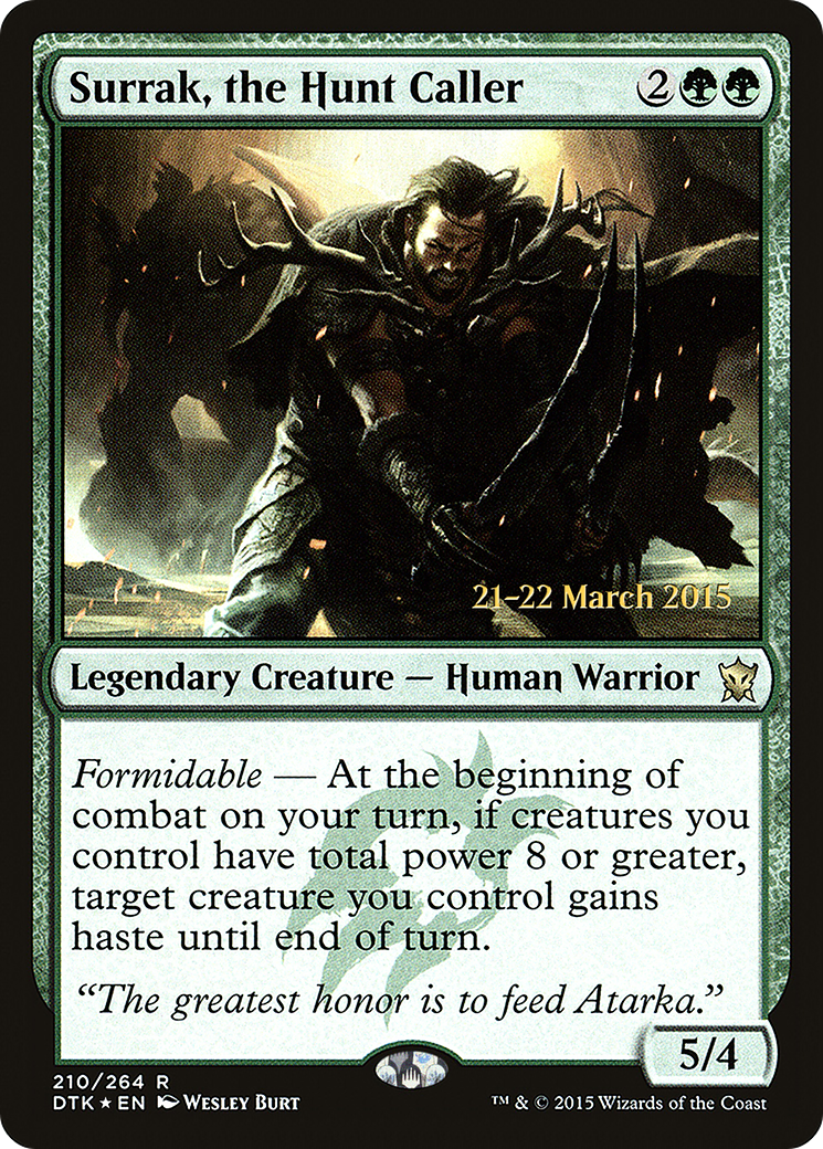 Surrak, the Hunt Caller (PRE-210S) - Dragons of Tarkir Promos Foil