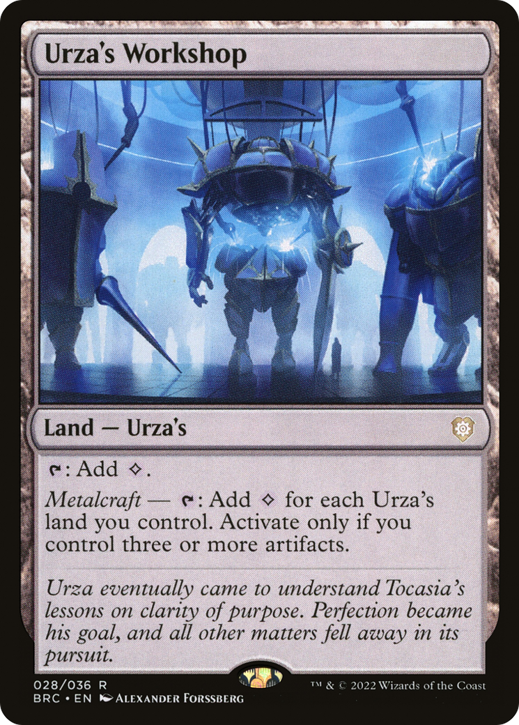 Urza's Workshop (BRC-028) - The Brothers' War Commander Foil